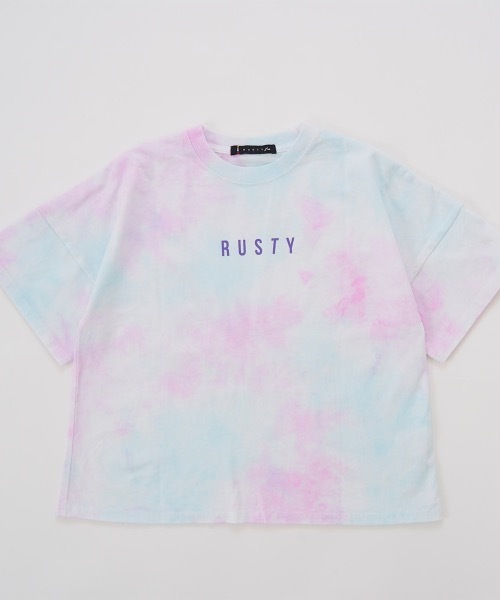 「RUSTY」 「KIDS」半袖Tシャツ 140 パープル キッズ_画像8