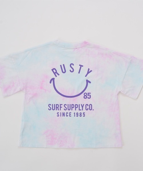 「RUSTY」 「KIDS」半袖Tシャツ 140 パープル キッズ_画像9