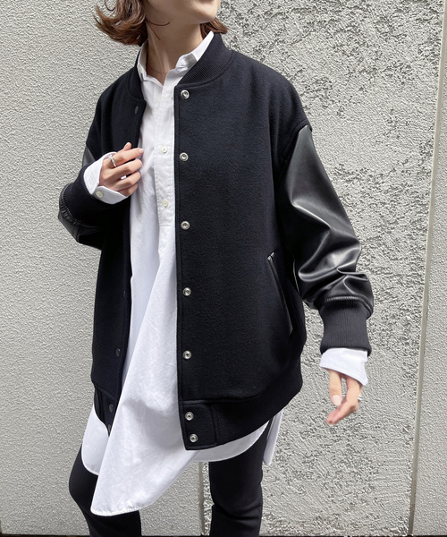 Spick & Span スタジアムジャンパー 38　黒 Spick＆Span（スピック アンド スパン） 「Spick & Span」 スタジャン