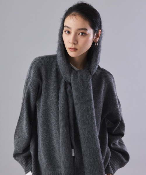 Muscat マフラー ストール ニット フード マフラー レディース