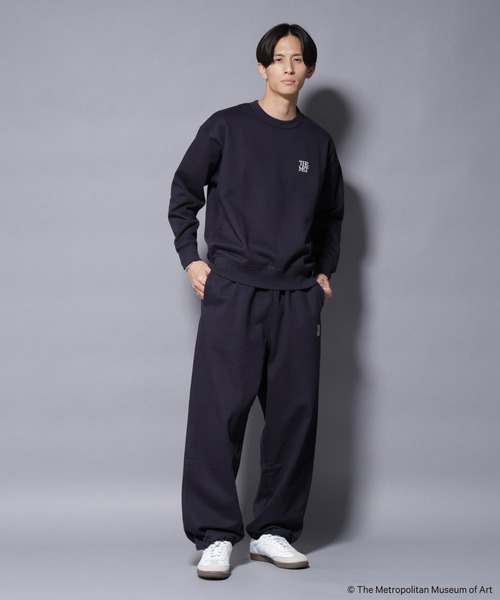 【セットアップ】アディダス クルーネックスウェット・パンツ M/L 刺繍ロゴ NANO universe（ナノ・ユニバース） トレーナー スウェット 「The Met