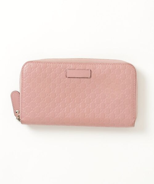 GUCCI（グッチ） マイクログッチシマ ラウンドファスナー 長財布