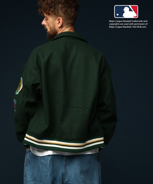 SKOOKUM（スクーカム） スタジャン M グリーン メンズ : ZOZOTOWN