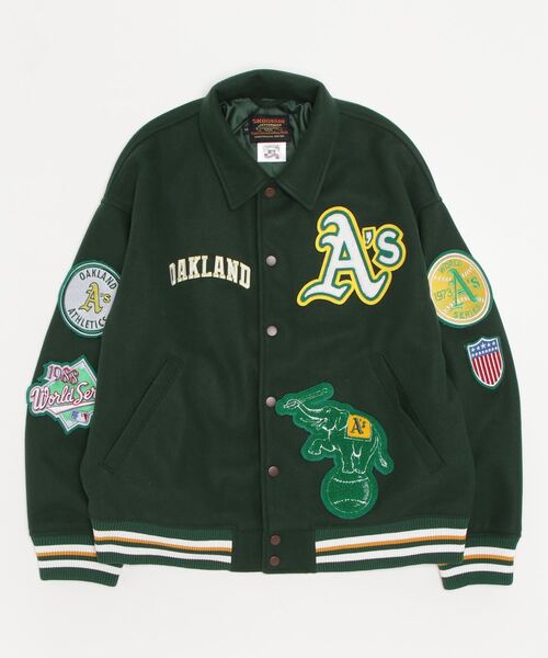 SKOOKUM（スクーカム） スタジャン M グリーン メンズ : ZOZOTOWN