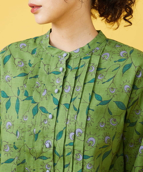 「Jocomomola」 長袖シャツ 40 グリーン レディース_画像4