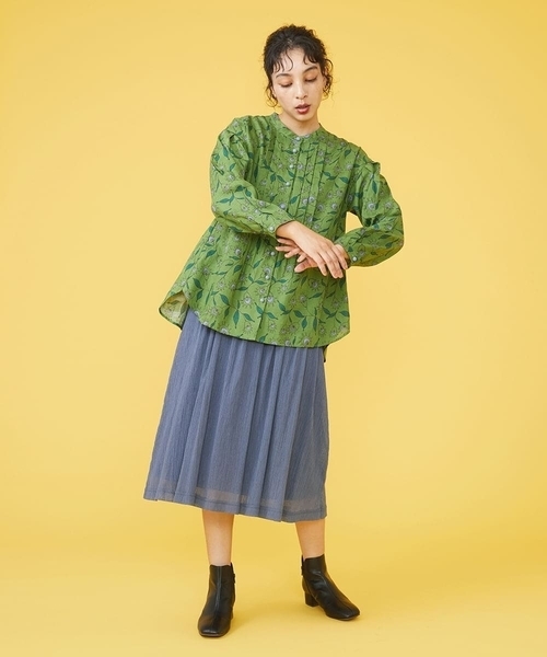 「Jocomomola」 長袖シャツ 40 グリーン レディース_画像9