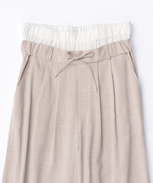 「MAISON SPECIAL」 スラックス 38 グレイッシュベージュ レディース_画像5