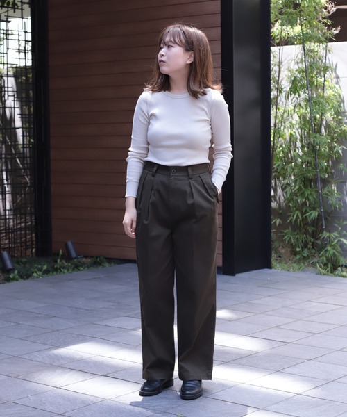 「D.M.G.」 チノパンツ S ネイビー レディース_画像5