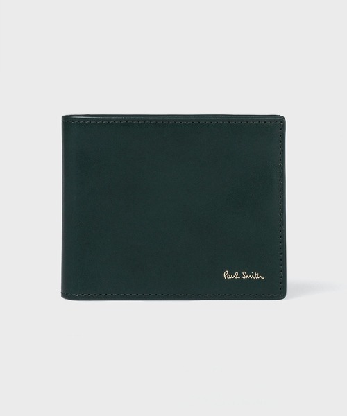 29,700円新品【ポールスミス】現行モデル 美しいベジタン 二つ折り財布 深緑 Paul Smith（ポール・スミス） 財布 ベジタン SS26 2つ折り財布