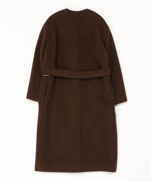 Beauty&youth/ノーカラーコート/Sサイズ/美品 BEAUTY＆YOUTH UNITED ARROWS ノーカラーコート S モカ レディース