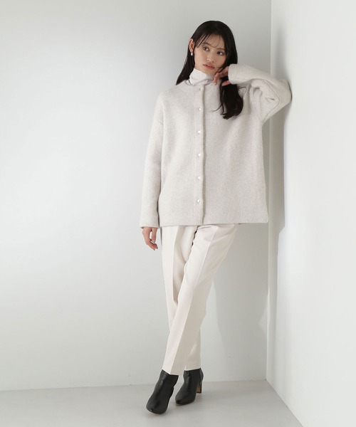 「NATURAL BEAUTY BASIC」 ニットカーディガン FREE オフホワイト レディース_画像4