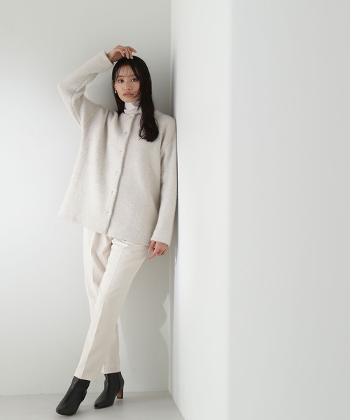 「NATURAL BEAUTY BASIC」 ニットカーディガン FREE オフホワイト レディース_画像5