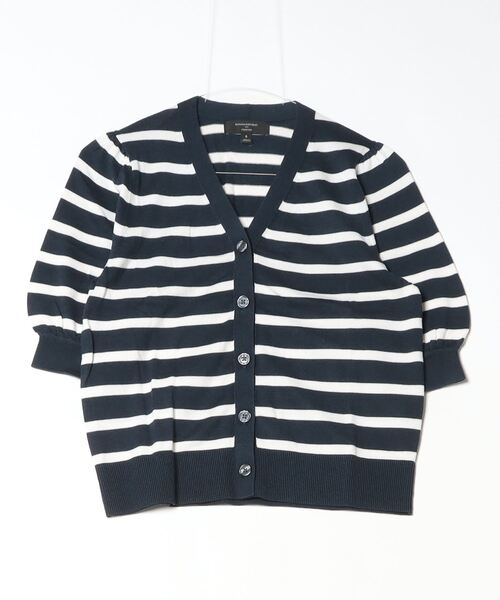 「BANANA REPUBLIC FACTORY STORE」 ニットカーディガン S ネイビー レディース_画像5