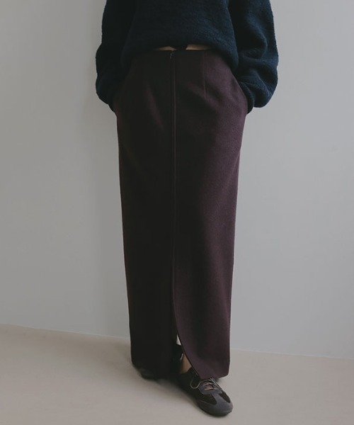 ETRE TOKYO（エトレトウキョウ） スカート ダブルジップIラインロング