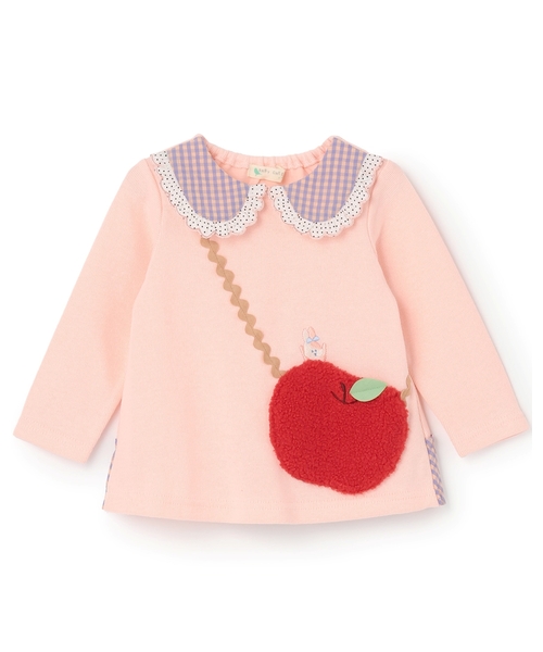 babycheer（ベイビーチアー） トレーナー りんごポシェットトレーナー