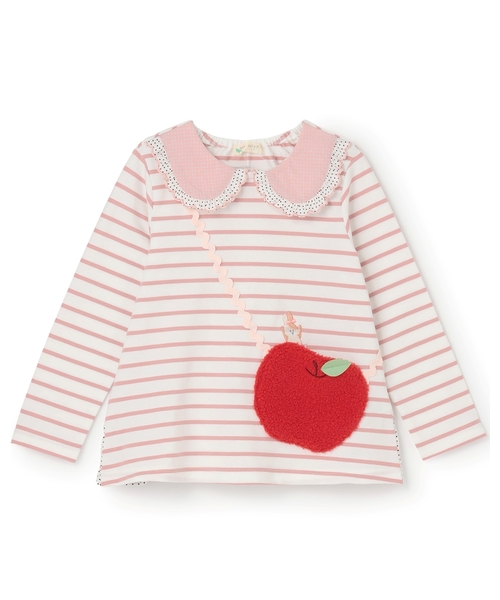 babycheer（ベイビーチアー） トレーナー りんごポシェットトレーナー