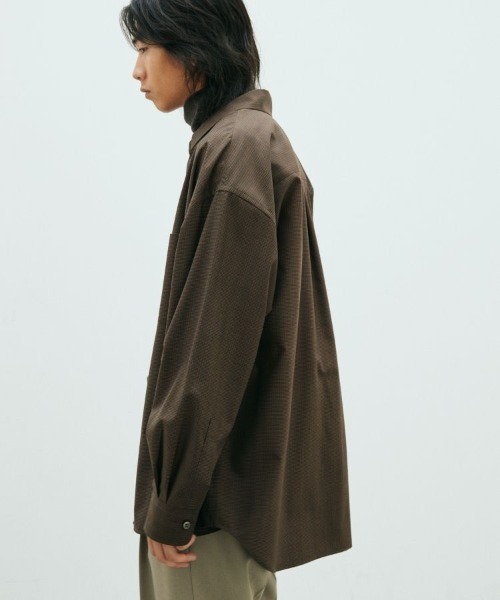 「LIDNM」 長袖シャツ MEDIUM ブラウン系その他 メンズ_画像4