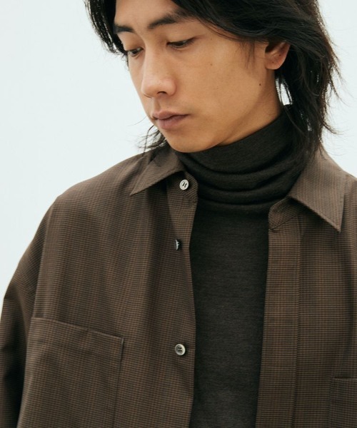 「LIDNM」 長袖シャツ MEDIUM ブラウン系その他 メンズ_画像6