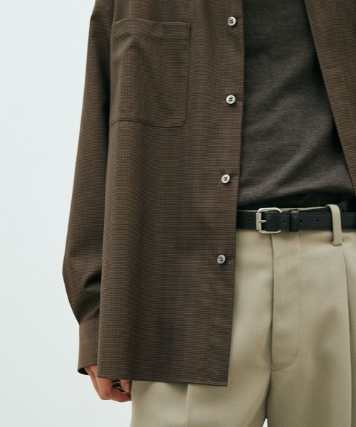 「LIDNM」 長袖シャツ MEDIUM ブラウン系その他 メンズ_画像7