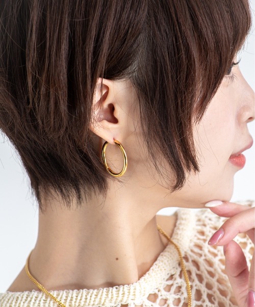 TOM WOOD(トムウッド) ピアス 「TOMWOOD」Classic Hoop Large TOM WOOD(トムウッド) ピアス 「TOMWOOD」Classic Hoop Large