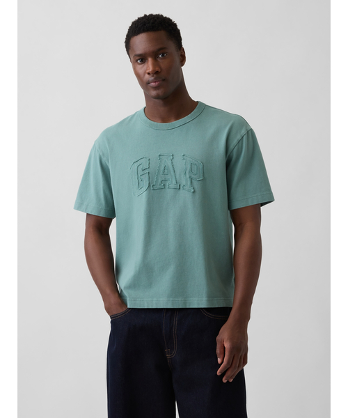 GAP（ギャップ） tシャツ ヘビーウェイト リラックスフィット GAPロゴ