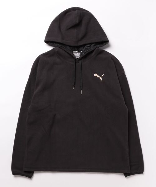 「PUMA」 プルオーバーパーカー LARGE ホワイト レディース_画像2