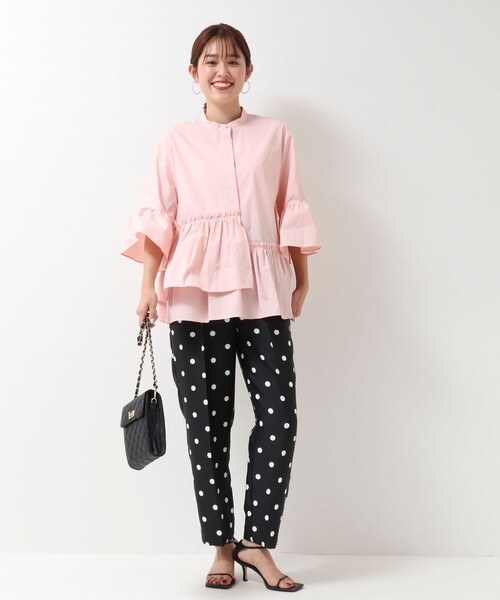 「NOLLEY'S Sophi」 7分袖ブラウス 38 サックスブルー レディース_画像2