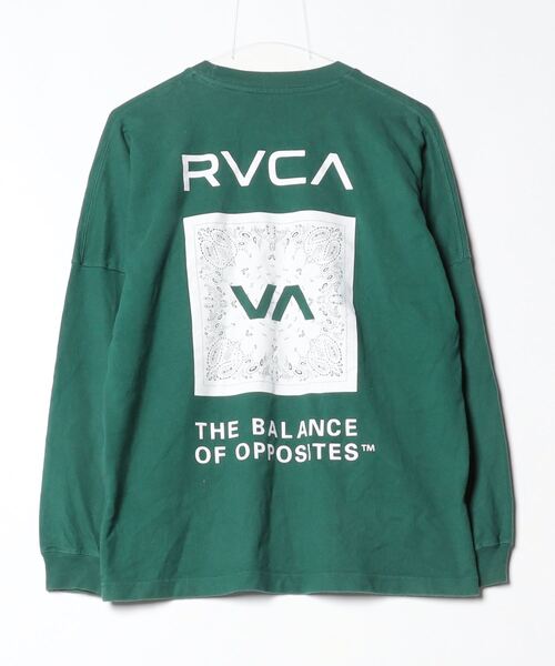 「RVCA」 長袖Tシャツ S グリーン メンズ_画像2