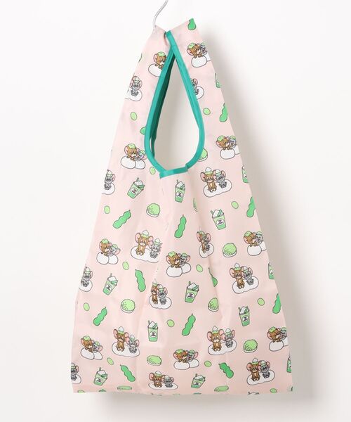 【新品】刺繍軽量 ナイロン エコバッグ ショルダーバッグ【トムとジェリー柄】3点 新品 トムとジェリー 刺繍 ナイロン 軽量 エコバッグ ショルダー