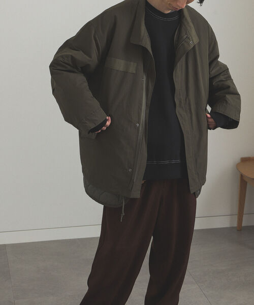 「BEAMS HEART」 モッズコート LARGE オリーブ メンズ_画像5