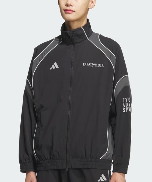 adidas ブラック ジャケット ブルゾン adidas（アディダス） ブルゾン アウター ナイロン PD JKT/ アディダス