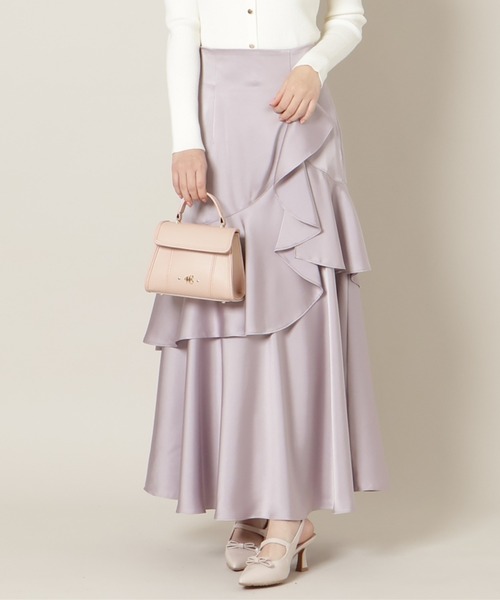 WILLSELECTION（ウィルセレクション） スカート アシメラッフルサテン
