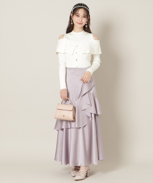 WILLSELECTION（ウィルセレクション） ロング スカート アシメラッフル