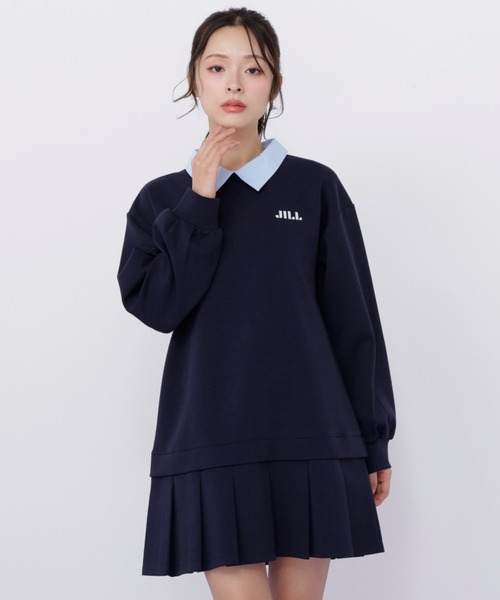 【完売品】新品タグ付 JILL スウェットプリーツワンピ グレー JILL by JILL STUART（ジルバイジルスチュアート） ワンピース