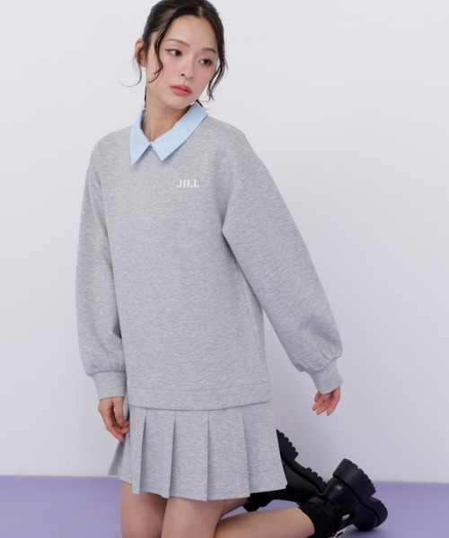 【完売品】新品タグ付 JILL スウェットプリーツワンピ グレー JILL by JILL STUART（ジルバイジルスチュアート） ワンピース