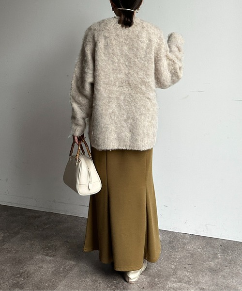 「Thevon」 ニットカーディガン FREE ベージュ レディース_画像3