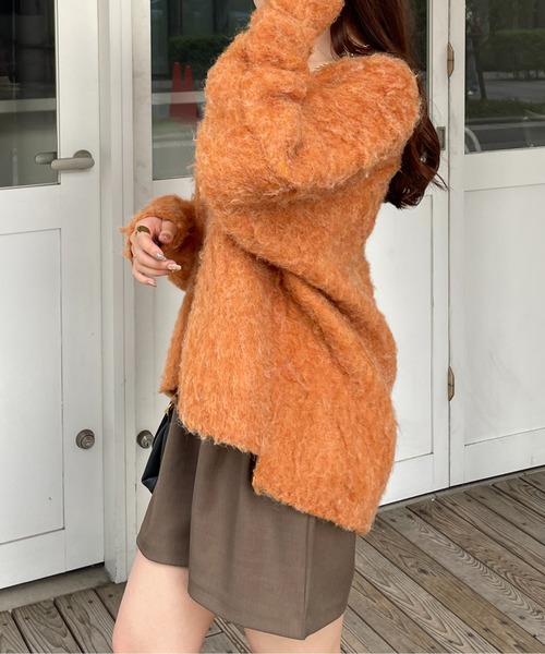 「Thevon」 ニットカーディガン FREE ベージュ レディース_画像5