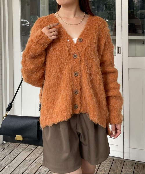 「Thevon」 ニットカーディガン FREE ベージュ レディース_画像7