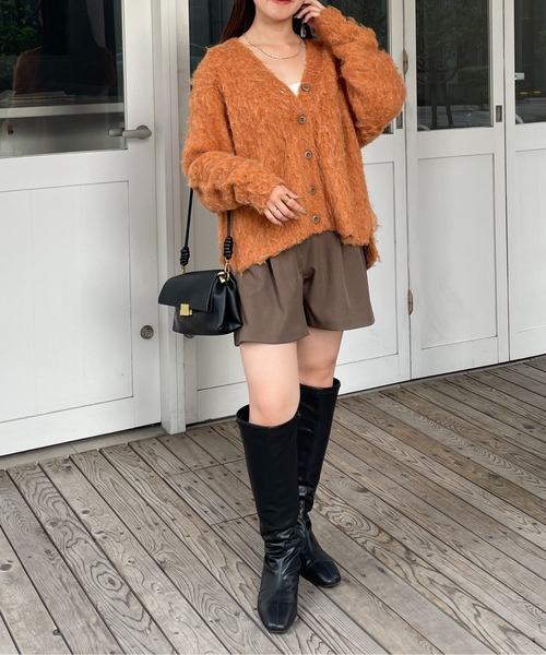 「Thevon」 ニットカーディガン FREE ベージュ レディース_画像8