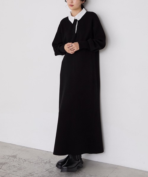 「forksy.」 長袖ワンピース FREE ブラウン レディース_画像3