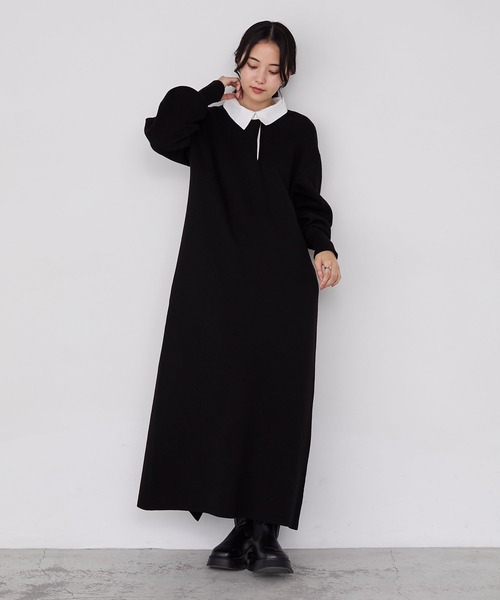 「forksy.」 長袖ワンピース FREE ブラウン レディース_画像4