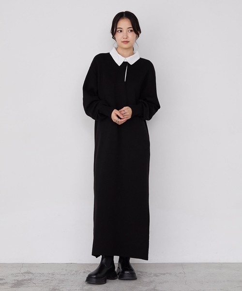 「forksy.」 長袖ワンピース FREE ブラウン レディース_画像5