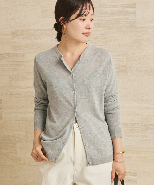 plage（プラージュ） カーディガン 「追加」vis/silk mix カーディガン