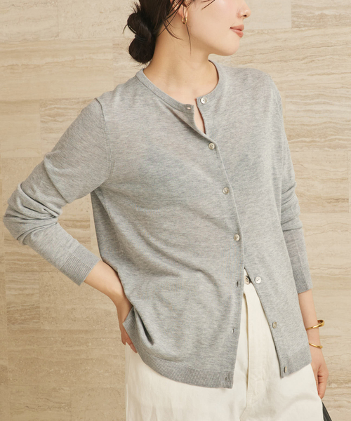 plage（プラージュ） カーディガン 「追加」vis/silk mix カーディガン