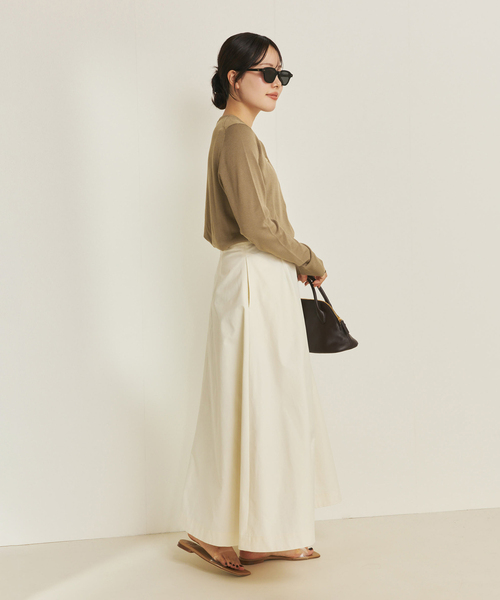 Plage vis / silk mix カーディガン　ベージュ プラージュ Plage vis/silk mix カーディガン （ベージュ