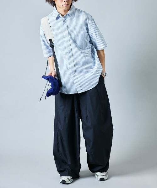 「FREAK'S STORE」 イージーパンツ LARGE ネイビー メンズ_画像2