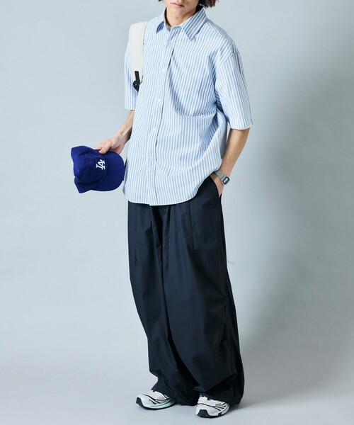 「FREAK'S STORE」 イージーパンツ LARGE ネイビー メンズ_画像3