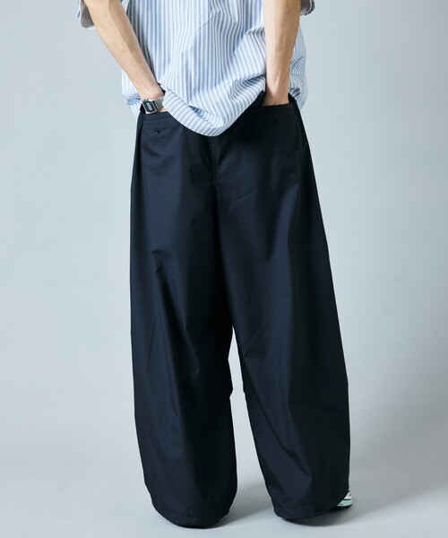 「FREAK'S STORE」 イージーパンツ LARGE ネイビー メンズ_画像5