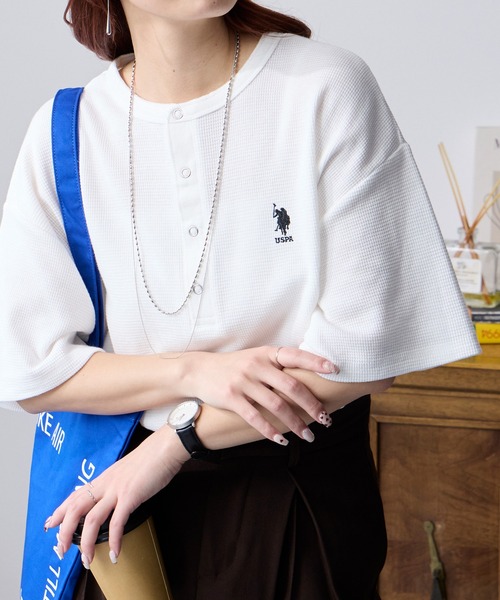 U.S. POLO ASSN.（ユーエスポロアッスン） ヘンリーネック tシャツ