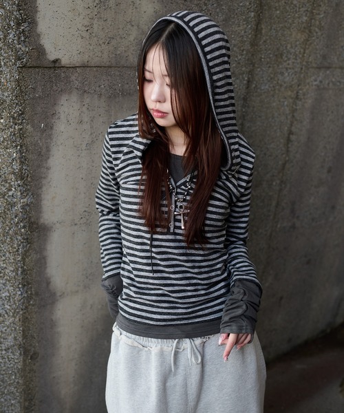 sedacle girl（セダクルガール） tシャツ ボーダーレイヤードロンT